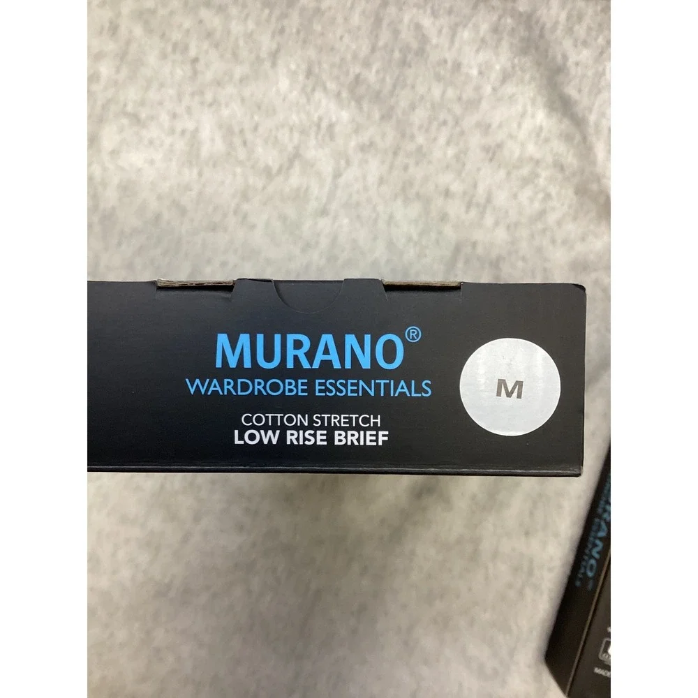 Murano Wardrobe Essentials Mens Low Rise Brief 3 Pack Cotton Stretch  M